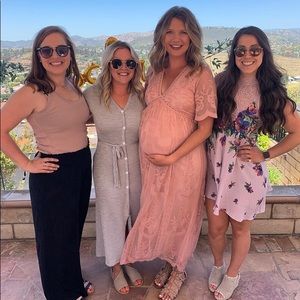 PINK BLUSH maternity dress